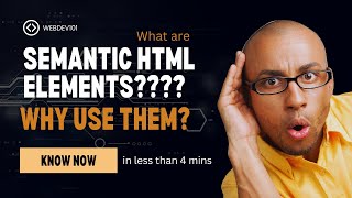 What are Semantic Html Elements and Why Use Them [upl. by Catlin]