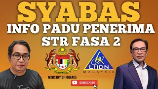 SYABAS TAHNIAH INFO PADU PENTING PENERIMA STR FASA 2 [upl. by Akins]