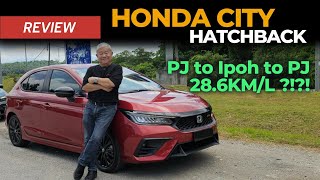 Honda City Hatchback 2024 Media Drive  A Fuel Challenge  YS Khong Driving [upl. by Anaed535]