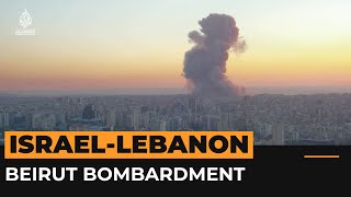 Israel bombards Beirut  AJ shorts [upl. by Dahle206]