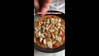 Cremige Burrata Gnocchi 😍🍅 shorts gnocchi rezept einfach [upl. by Aicirtak]