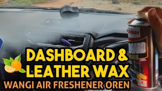 Polish Dashboard Kereta  Spray Dashboard Leather Wax  GETSUN [upl. by Nagaet]