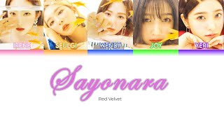 Red Velvet  Sayonara KANJIROMENG LYRICS [upl. by Christmann]