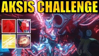 Destiny Aksis Challenge Complete Guide amp Walkthrough  Wrath of the Machine Raid [upl. by Modeerf990]