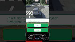 🚗 Voorrang voetgangers 🚗 CBR auto theorieexamen rijles theorie examen [upl. by Aimac]