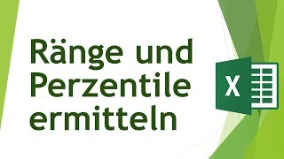 Ränge und Perzentile in Excel ermitteln [upl. by Cowen]