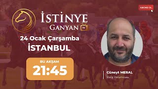 24 Ocak Çarşamba İstanbul At Yarışı Tahminleri  Cüneyt Meral [upl. by Atiseret]