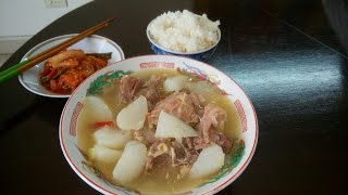 HOW TO MAKE TIBETAN LAPSHAMUTTON WITH RADISH SOUP EASY AND HEALTHY RECIPE [upl. by Eiduam]