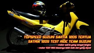 Topspeed Satria S 5 SPEED TEST RIDE TEAM SUZUKI  Aji VAS [upl. by Aerol]