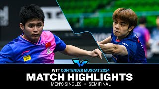 Lin Shidong vs Yukiya Uda  MS SF  WTT Contender Muscat 2024 [upl. by Ballinger]