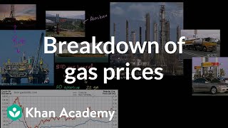 Breakdown of gas prices  Supply demand and market equilibrium  Microeconomics  Khan Academy [upl. by Meeks]