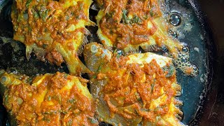 Masala Pomfret Fry Recipe🍤🍽️ fishfry cookingathome [upl. by Armin832]