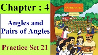 Practice Set 21  angles and pairs of angles class 7 [upl. by Ytram344]