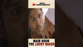 Allu Arjuns Powerful Action Scene  Main Hoon Lucky The Racer  Movie Scene Part 1  Shorts [upl. by Williams]