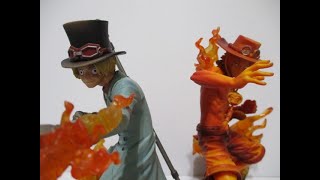 海賊王 One Piece DXF 兄弟情誼 Brotherhood 3 Stampede 劇場版：奪寶爭霸戰 火拳 艾斯 Ace amp 炎帝 薩博 薩波 Sabo 簡單分享 [upl. by Burack245]