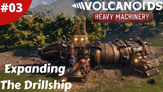 Expanding The Drillship amp First Tank Battle  Machinery Update  Volcanoids  03  Gameplay [upl. by Anirdua]