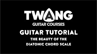 The Beauty of the Diatonic Chord Scale GUITAR TUTORIAL and how chord families are created [upl. by Goodden]