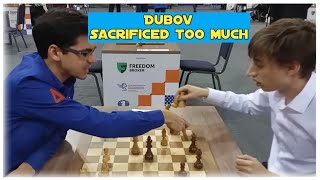 Dubov SACRIFICE  Daniil Dubov vs Anish Giri  World Rapid Chess Championship 2022 [upl. by Hansen415]