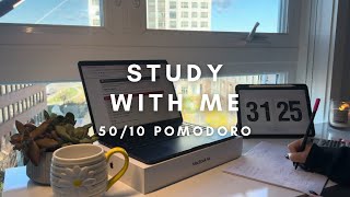 STUDY WITH ME 📚 5010 POMODORO  CHILL LOFI🎧 REAL TIME NO NOISE [upl. by Franck]