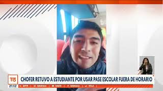 Chofer retuvo a estudiante por usar pase escolar fuera de horario [upl. by Adama927]