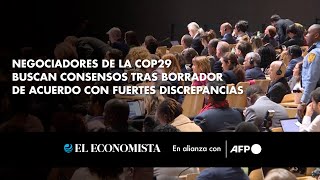 Negociadores de la COP29 buscan consensos tras borrador de acuerdo con fuertes discrepancias [upl. by Sousa]