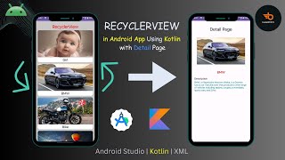 RecyclerView with detail page 🔥in Android using Kotlin Part 2  android recyclerview kotlin [upl. by Vivica]