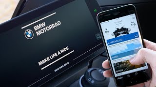 How to smartphone en communicatiesysteem verbinden met het BMW Motorrad Connectivity TFTDisplay [upl. by Dahraf]