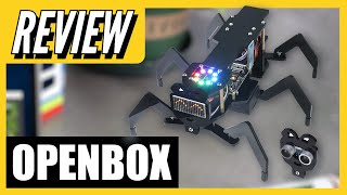 Arduino Ant Hexapod Robot  Easy build  Dot Matrix Expressions  OPENBOX [upl. by Meehaf]