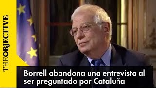 Borrell abandona una entrevista en una televisión alemana al ser preguntado por Cataluña [upl. by Elak]