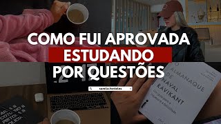 Como estudar por questões testei e fui aprovada [upl. by Fafa]