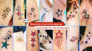 36 trending star tattoos for girls  Stylish star tattoo designs  star tattoo  tatoo [upl. by Tandy]