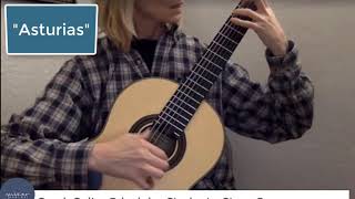 ASTURIAS 1st Year Guitar Principles Student  No Bad Habits [upl. by Deyas]