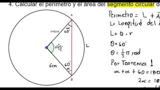 Perímetro y Área del Segmento Circular [upl. by Diogenes]