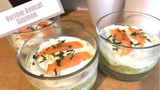 Verrine Avocat Saumon  Apero fraîcheur 😋☺️ [upl. by Clim]