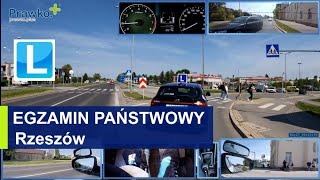 WORD Rzeszów  Nagranie egzaminu państwowego na Prawo jazdy  jedna z Tras egzaminacyjnych [upl. by Earal]