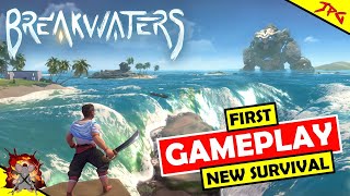 AMAZING New Survival Game Breakwaters Gameplay The Next Valheim [upl. by Sigfried]