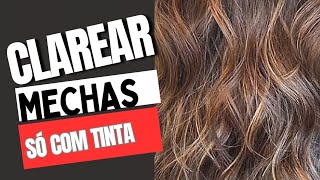 Como Fazer Mechas Num Cabelo Castanho Só Com Tintura Veja As Orientações [upl. by Nnaylrebmik]