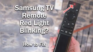 Samsung TV Remote Not Working  Red Light Blinking  FRAME TV [upl. by Lesig]