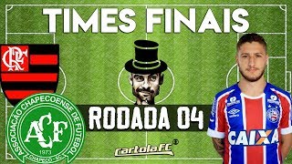 CARTOLA FC 2018  DICAS RODADA 4  TIMES ATUALIZADOS [upl. by Akimahc]