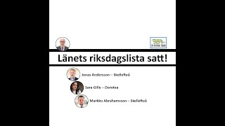 Länets riksdagslista satt [upl. by Marnie48]