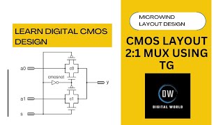 CMOS 21 MULTIPLEXER USING TRANSMISSION GATE [upl. by Entsirhc853]