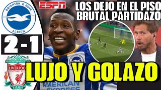 BRUTAL PERVIS ESTUPIÑAN DEJÓ EN EL PISO A LUIS DÍAZ Y MAC ALLISTER VS LIVERPOOL DIÓ GOLAZO SORPRENDE [upl. by Yates]