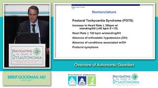 Overview of Autonomic Disorders Dr Brent Goodman [upl. by Thetes]