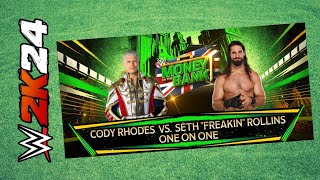 WWE2k24 Cody Rhodes Vs Seth Rollins [upl. by Voltz306]