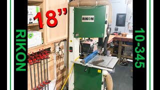 Rikon 18in Bandsaw 10345 Review [upl. by Leasa]