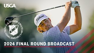 2024 US Junior Amateur Championship Final Trevor Gutschewski vs Tyler Watts  Full Broadcast [upl. by Shama952]