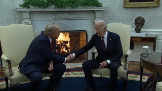 Trump Meets With Biden for Presidential Transition Meeting [upl. by Trager]