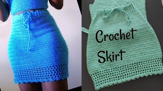 How to crochet a very simple skirt for beginners [upl. by Herrmann]