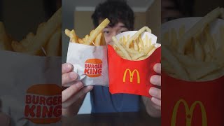 McDonalds Fries vs Burger King Fries and poutine [upl. by Aivad]