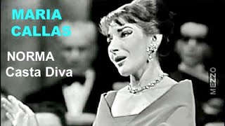 Maria Callas Norma Bellini Casta Diva Paris 1958 ItEnFr Lyrics [upl. by Harman]